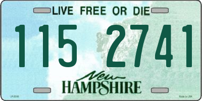 NH license plate 1152741