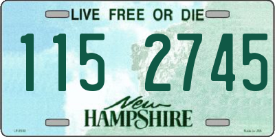 NH license plate 1152745