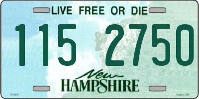 NH license plate 1152750