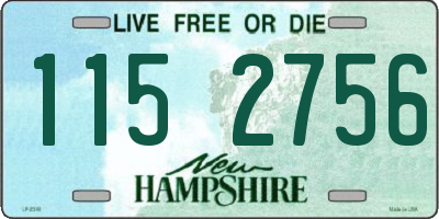 NH license plate 1152756
