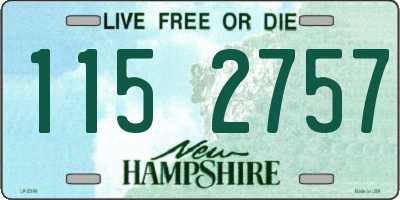NH license plate 1152757