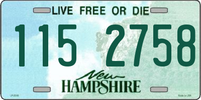 NH license plate 1152758