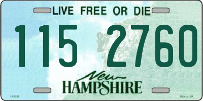 NH license plate 1152760