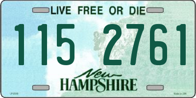 NH license plate 1152761