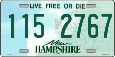 NH license plate 1152767