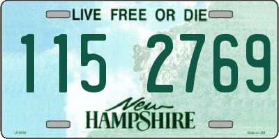 NH license plate 1152769