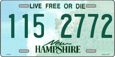 NH license plate 1152772