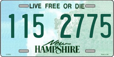 NH license plate 1152775