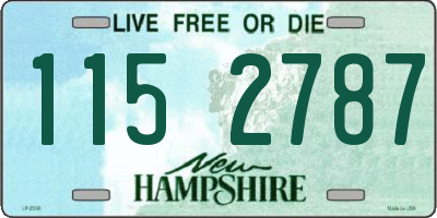 NH license plate 1152787
