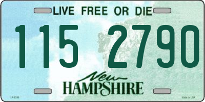 NH license plate 1152790