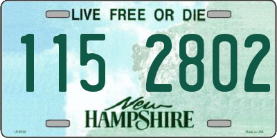 NH license plate 1152802