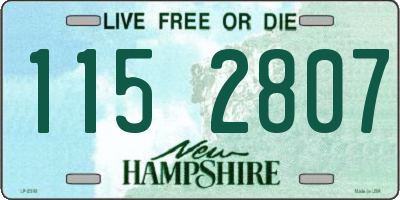 NH license plate 1152807