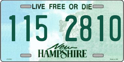 NH license plate 1152810