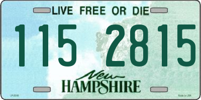 NH license plate 1152815