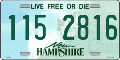 NH license plate 1152816