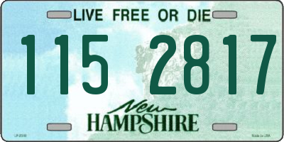 NH license plate 1152817