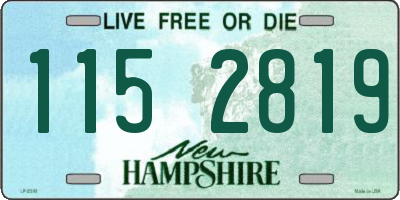 NH license plate 1152819