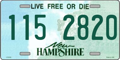 NH license plate 1152820