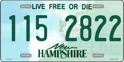 NH license plate 1152822