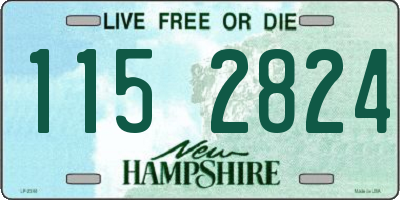 NH license plate 1152824