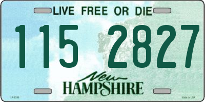 NH license plate 1152827