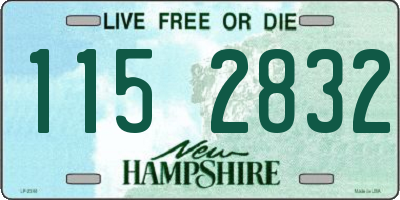 NH license plate 1152832