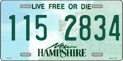 NH license plate 1152834