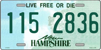 NH license plate 1152836