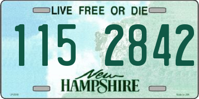 NH license plate 1152842
