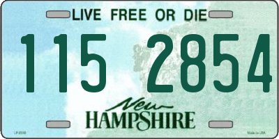 NH license plate 1152854