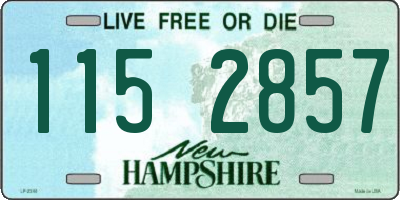 NH license plate 1152857