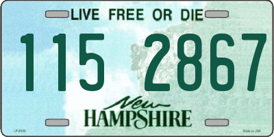 NH license plate 1152867