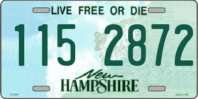 NH license plate 1152872