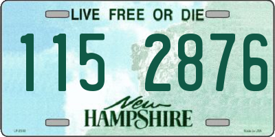 NH license plate 1152876