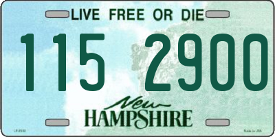 NH license plate 1152900