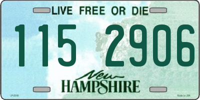 NH license plate 1152906