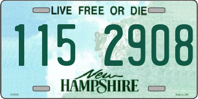 NH license plate 1152908