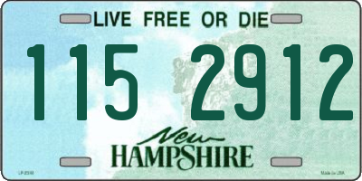 NH license plate 1152912