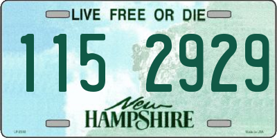 NH license plate 1152929