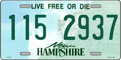 NH license plate 1152937