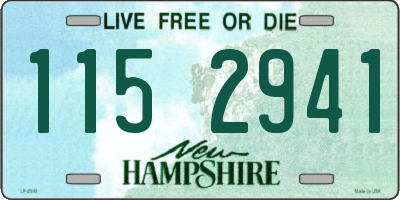 NH license plate 1152941