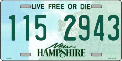 NH license plate 1152943