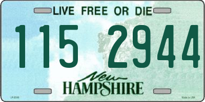 NH license plate 1152944