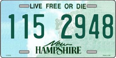NH license plate 1152948