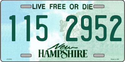 NH license plate 1152952