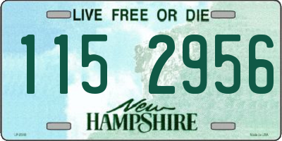 NH license plate 1152956