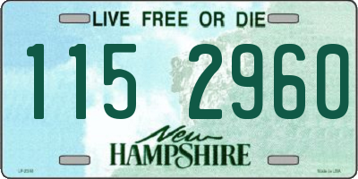 NH license plate 1152960