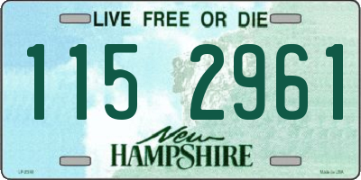 NH license plate 1152961