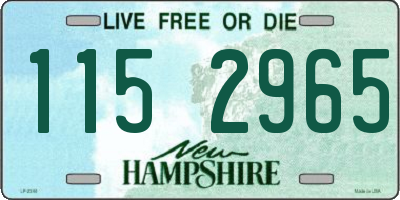 NH license plate 1152965