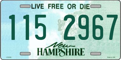 NH license plate 1152967